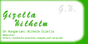 gizella wilhelm business card